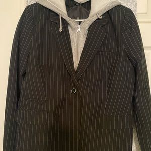 Romeo and Juliet couture blazer and hooded insert